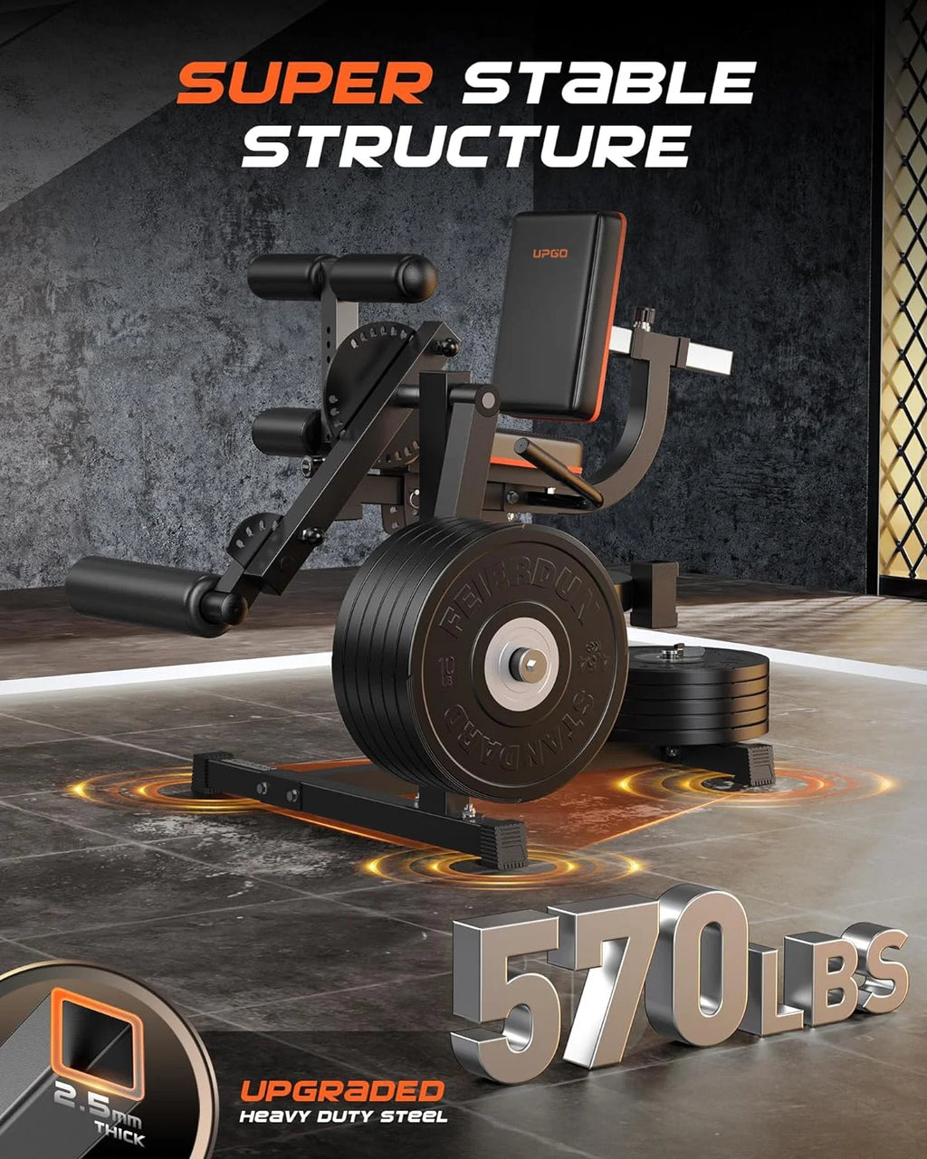 3-in-1 Adjustable Leg Extension and Curl Machine Y72194