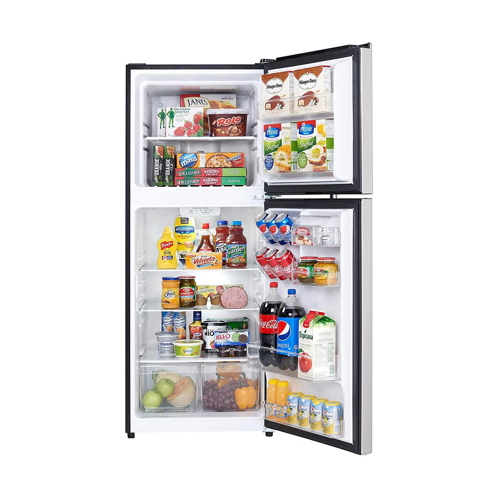 10.1 Cu. Ft. Refrigerator with Freezer Stainless Steel Look N159