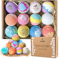 12 Pc Handmade Bath Bombs with Sea Salt Cocoa & Shea Butter F4390