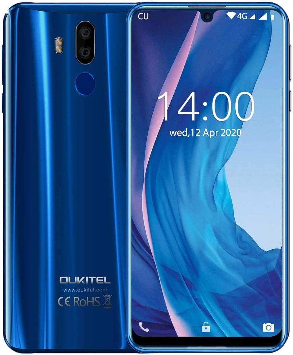 7.12 FHD+ Screen 64GB ROM 4GB RAM 16MP+8MP Dual Camera 6000mAh Battery Unlocked Cell Phone T23700