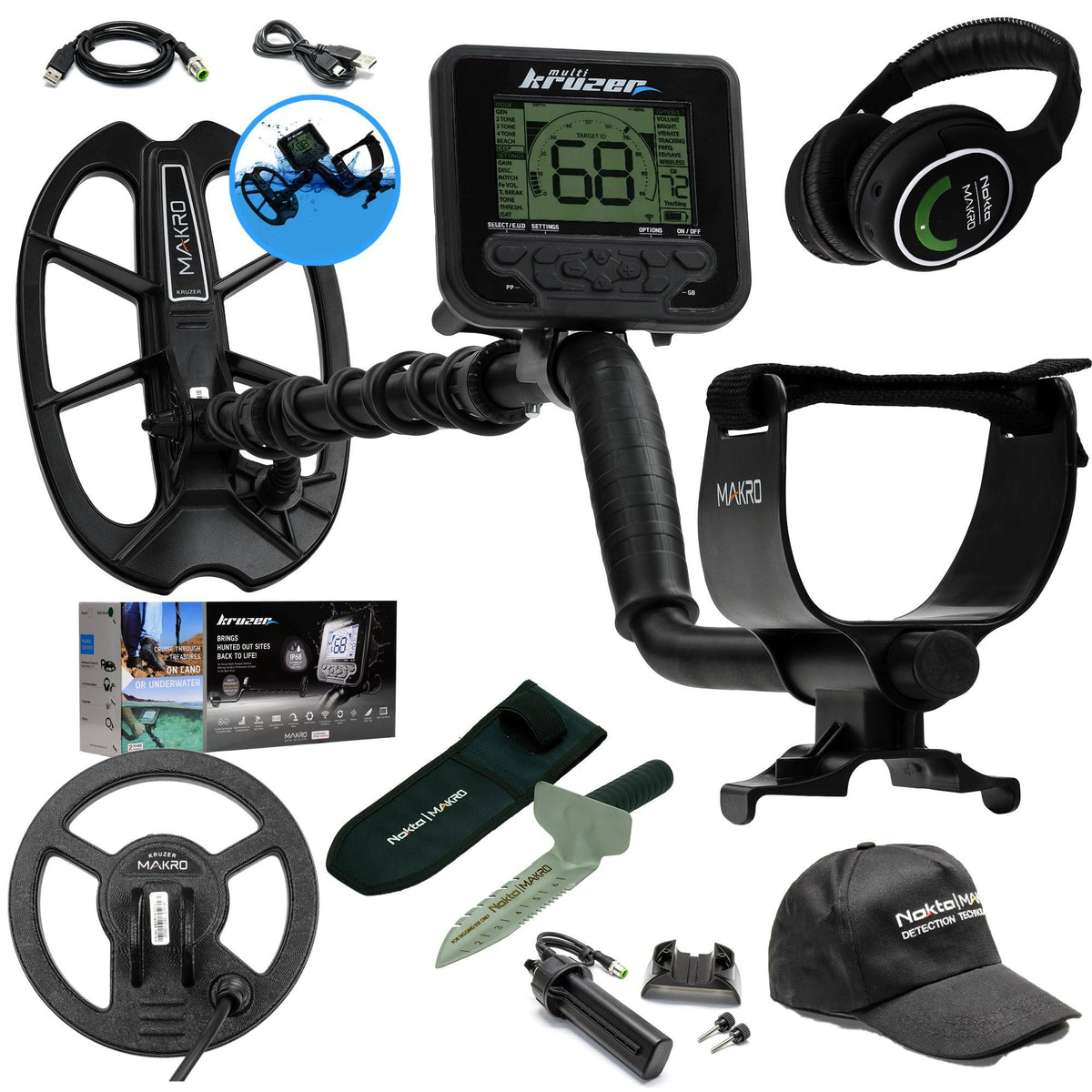 Metal Detector with Search Coil and Digger A5935