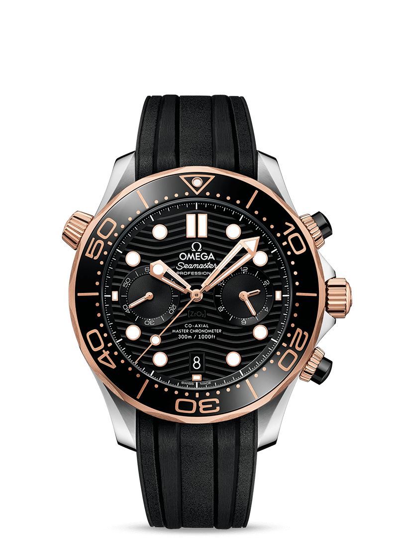 Black 44mm Chronograph Diver S2348
