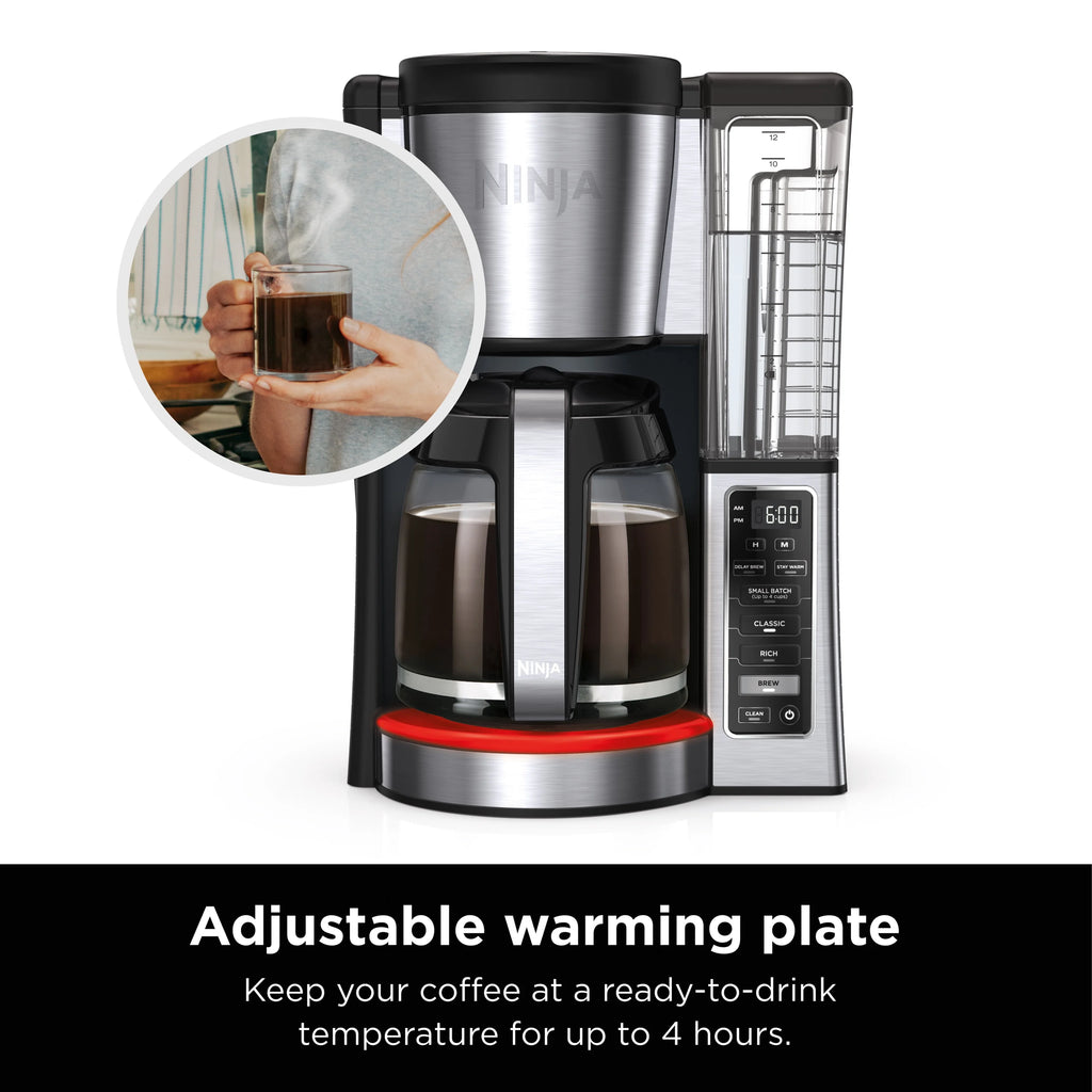 12-Cup Programmable Coffee Maker with Glass Carafe U3910