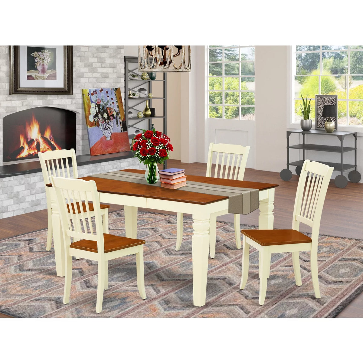 5 Piece Wood Dining Room Set Z244666