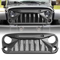 Matte Black Front Grill with LED Off-Road Lights V222
