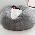 Bean Bag Chair Cover Large Round Soft Fluffy V8286