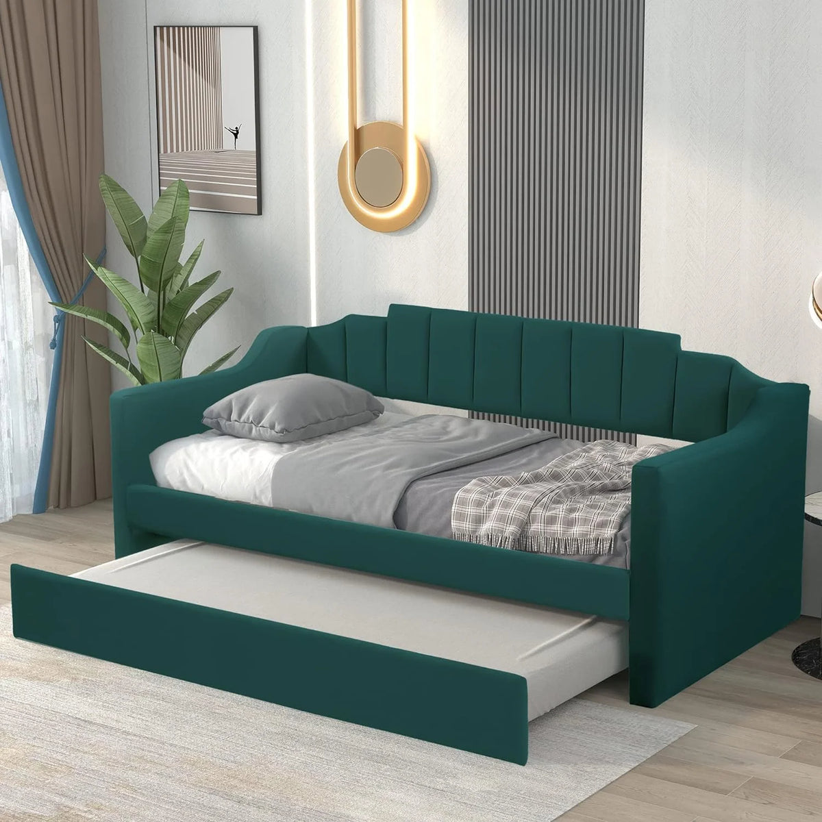 Upholstered Daybed with Trundle U189275