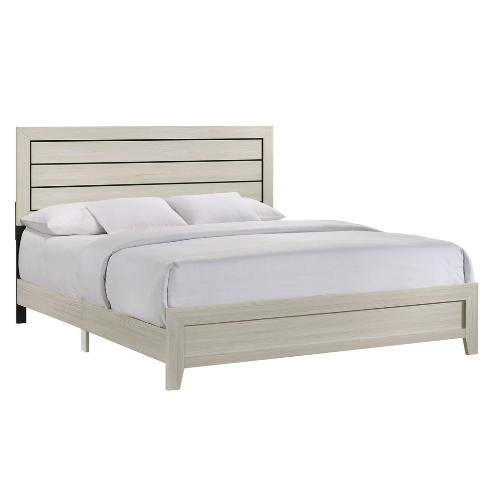 Gray King 5PC Panel Bedroom Set Q159