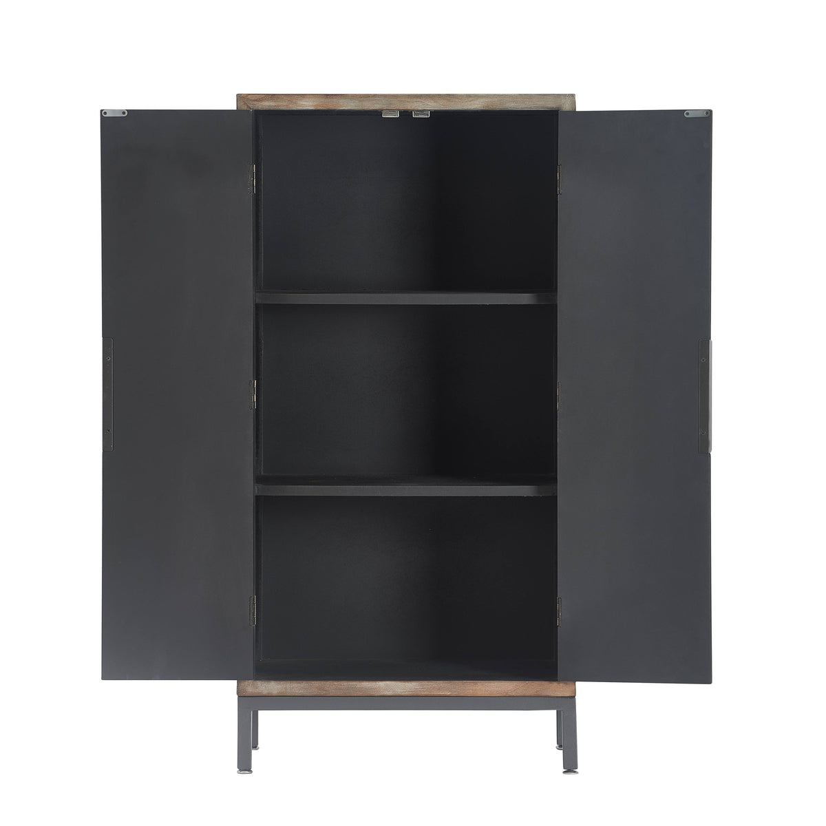 Gray Tall Storage Cabinet C619