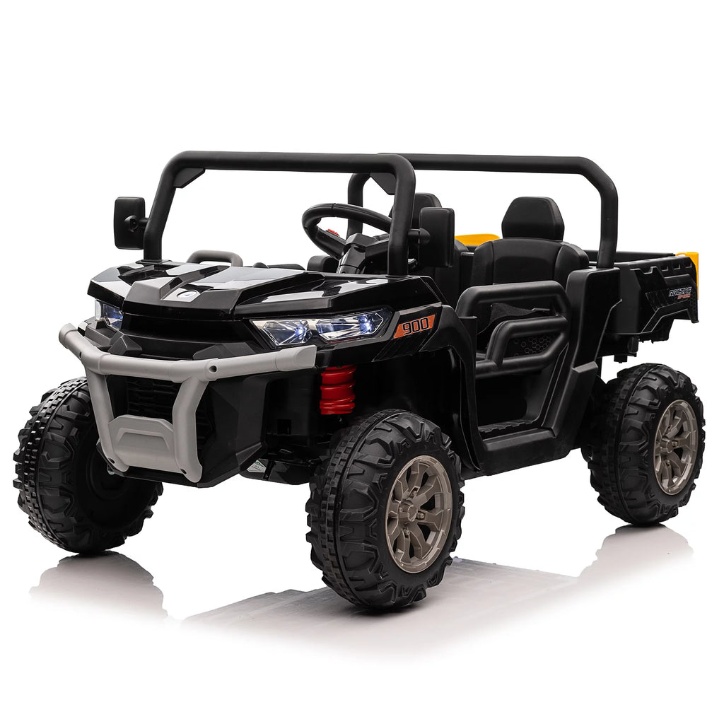 24V 2 Seater Kids Ride On Dump Truck with Remote, Green Q457