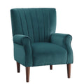 Teal Velvet Accent Chair G1435