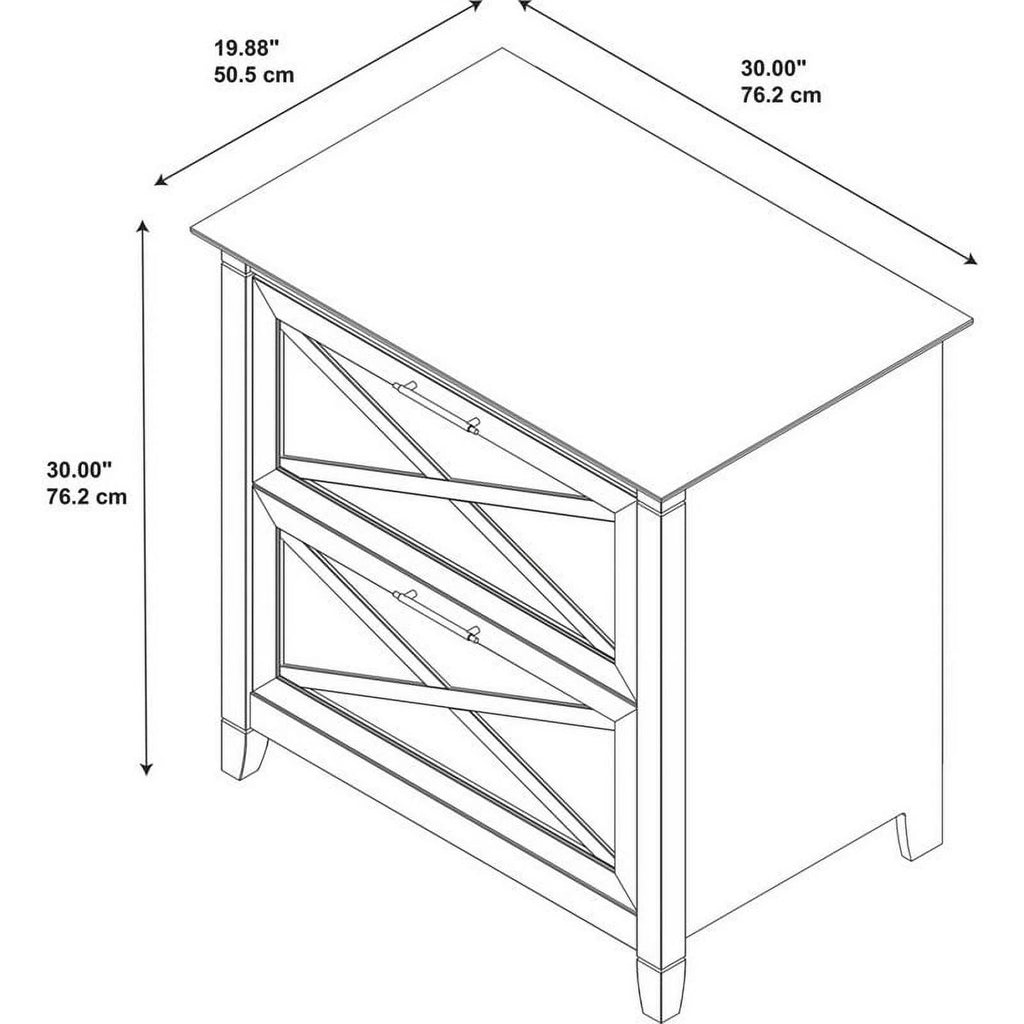 2 Piece 2 Drawer Lateral Filing Cabinet Set U762
