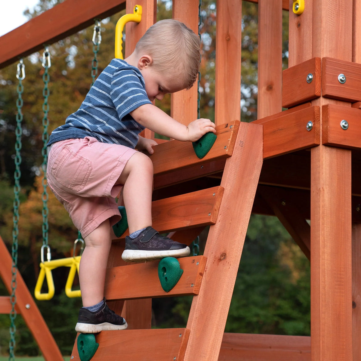 Cedar Wooden Swing Set L8665