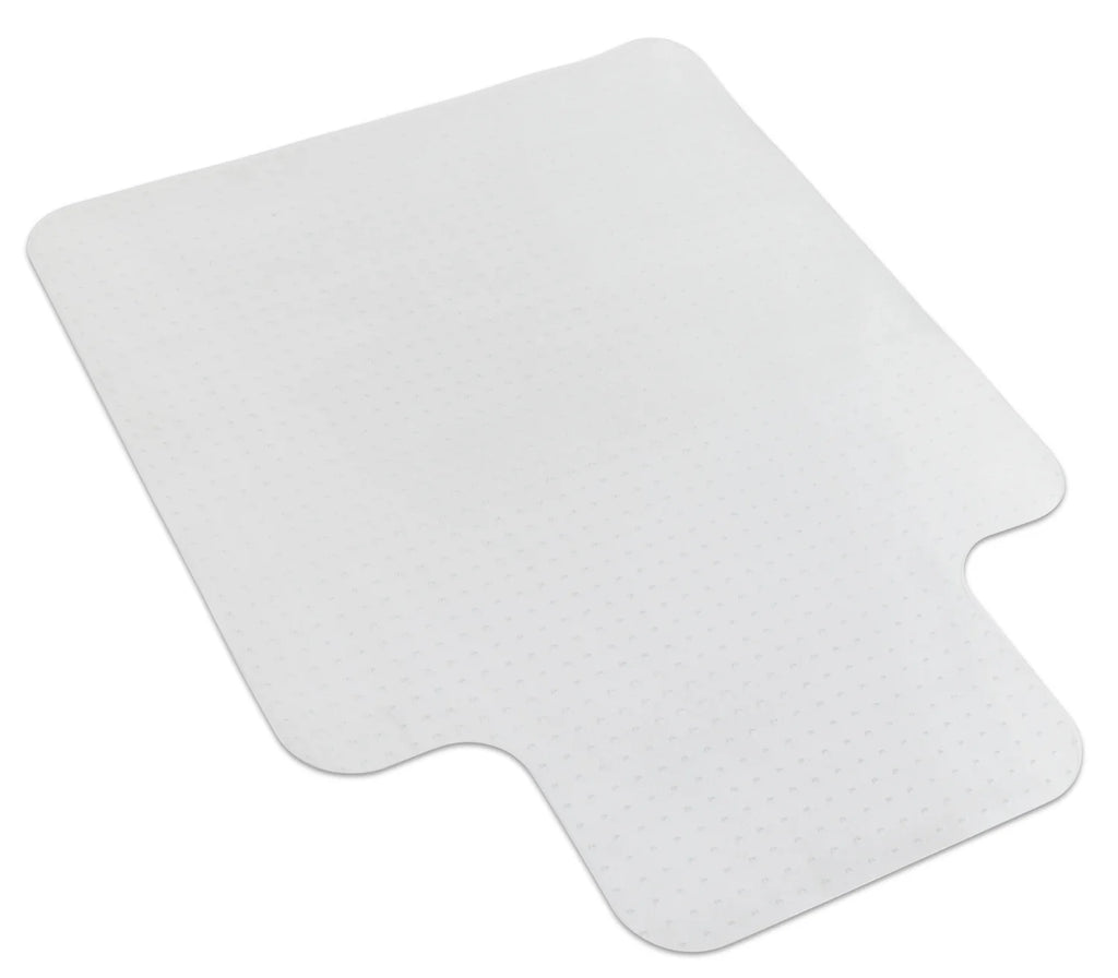 Rectangular Studded Office Chair Mat for Carpet Clear PVC V308