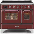 Burgundy Induction Range with Electric Oven D20143