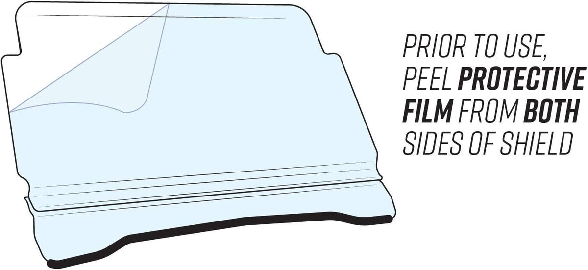 Scratch Resistant Flip Down Front Windshield N6730