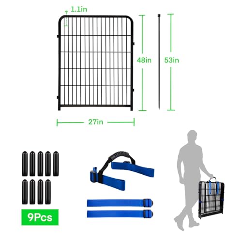 48 inch High 8 Panels Garden Fence Q763252