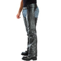 Men's Black Motorcycle Chaps P81212