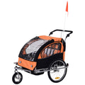 2-in-1 Double Child Bicycle Trailer and Jogger S49476