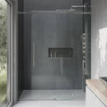 60-Inch Frameless Shower Door with Clear Glass Y388217