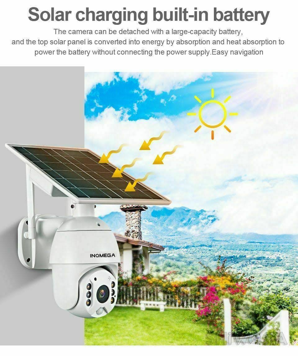 Outdoor Solar Power Panel WiFi 1080p Dome Camera F9205