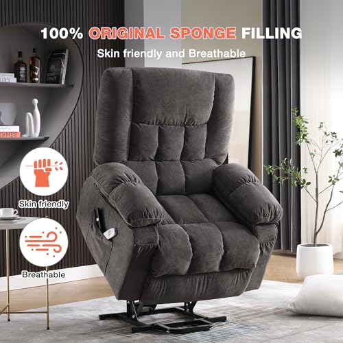 Power Lift Recliner Chair with Vibration Massage and Lumbar Heating G85696