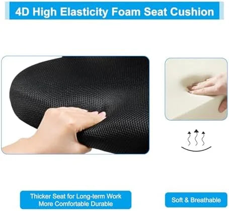Ergonomic Mesh Office Chair with Lumbar Support Black Y780