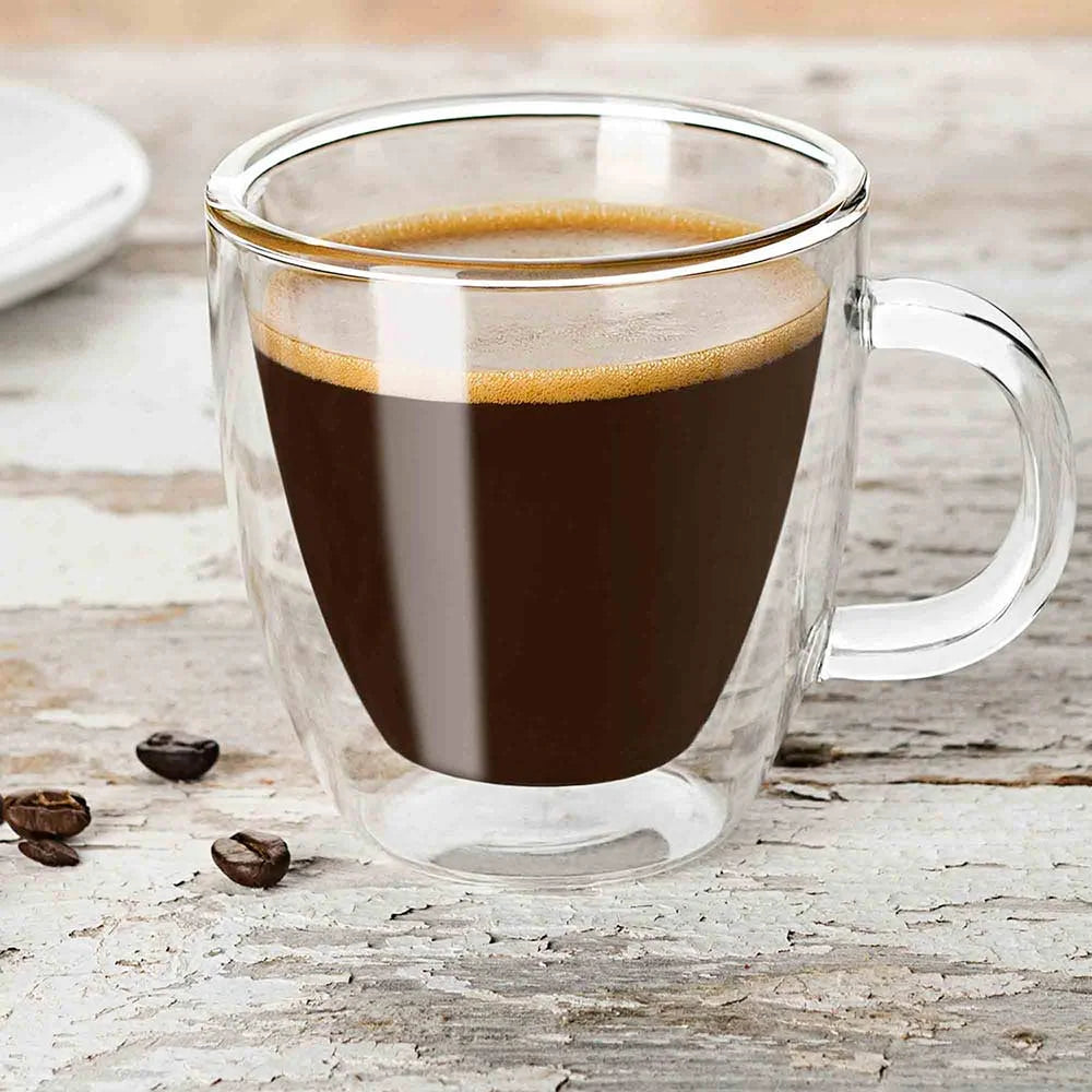 Double Wall Insulated Espresso Glass Set of 4 T59723