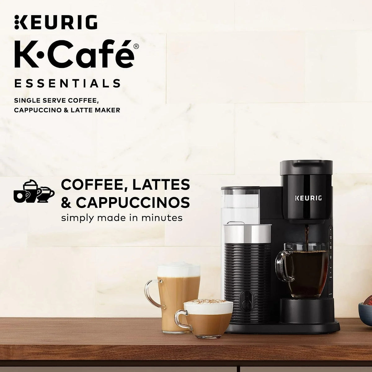 Black Single Serve Coffee, Latte and Cappuccino Maker J753305