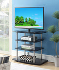 Black Highboy TV Stand C33221
