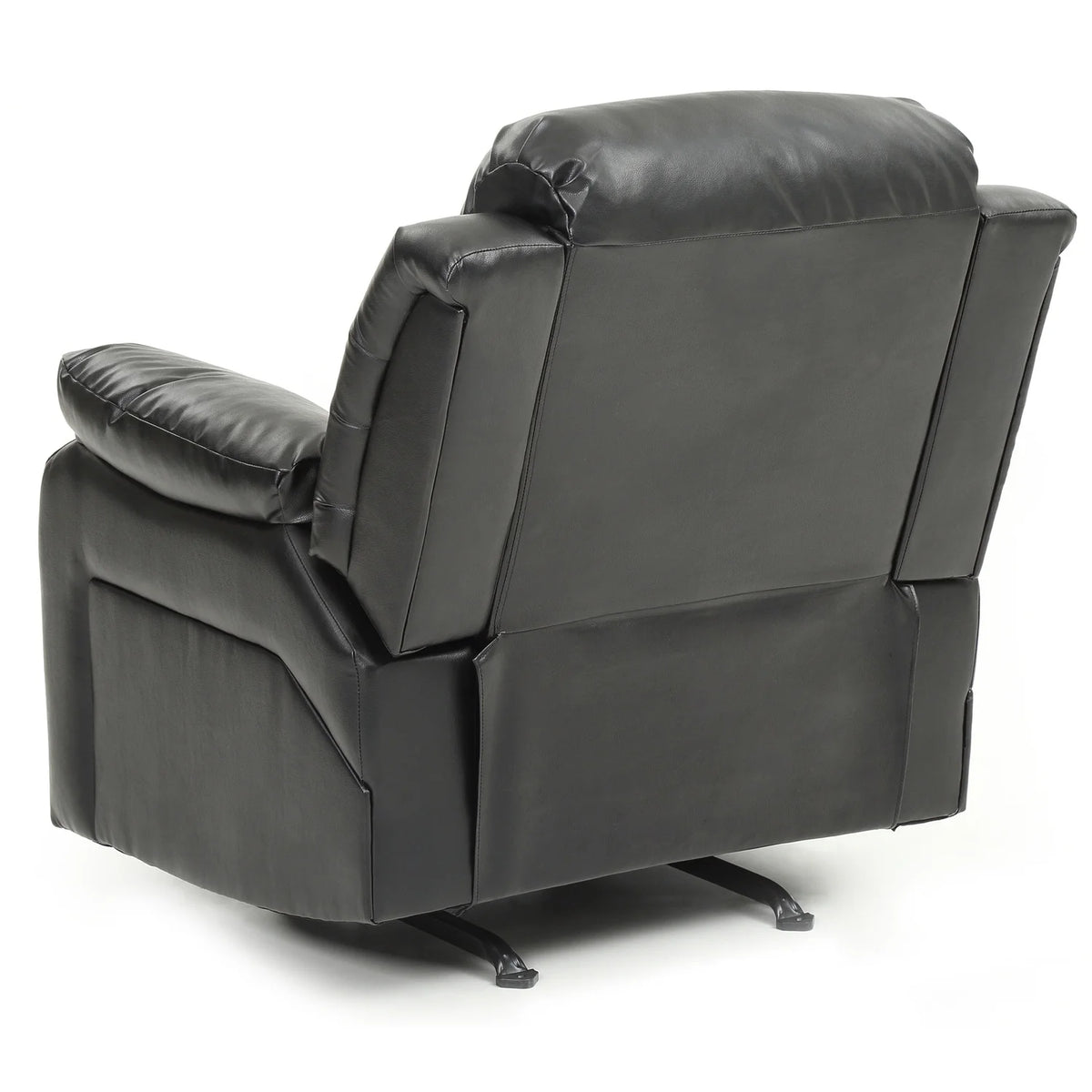 Black Faux Leather Reclining Chair W205297