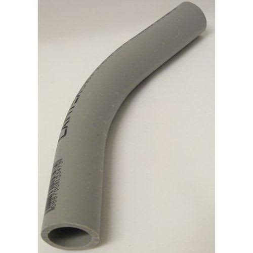 45 Degree Elbow 6 inch Plain End PVC Gray Sch 80 U409