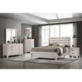 Gray King 5PC Panel Bedroom Set Q159