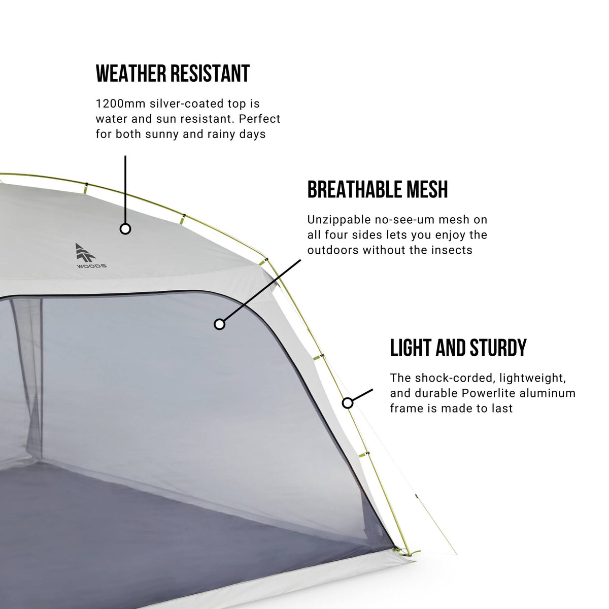 12x12 ft Canopy Tent Screen House N8297