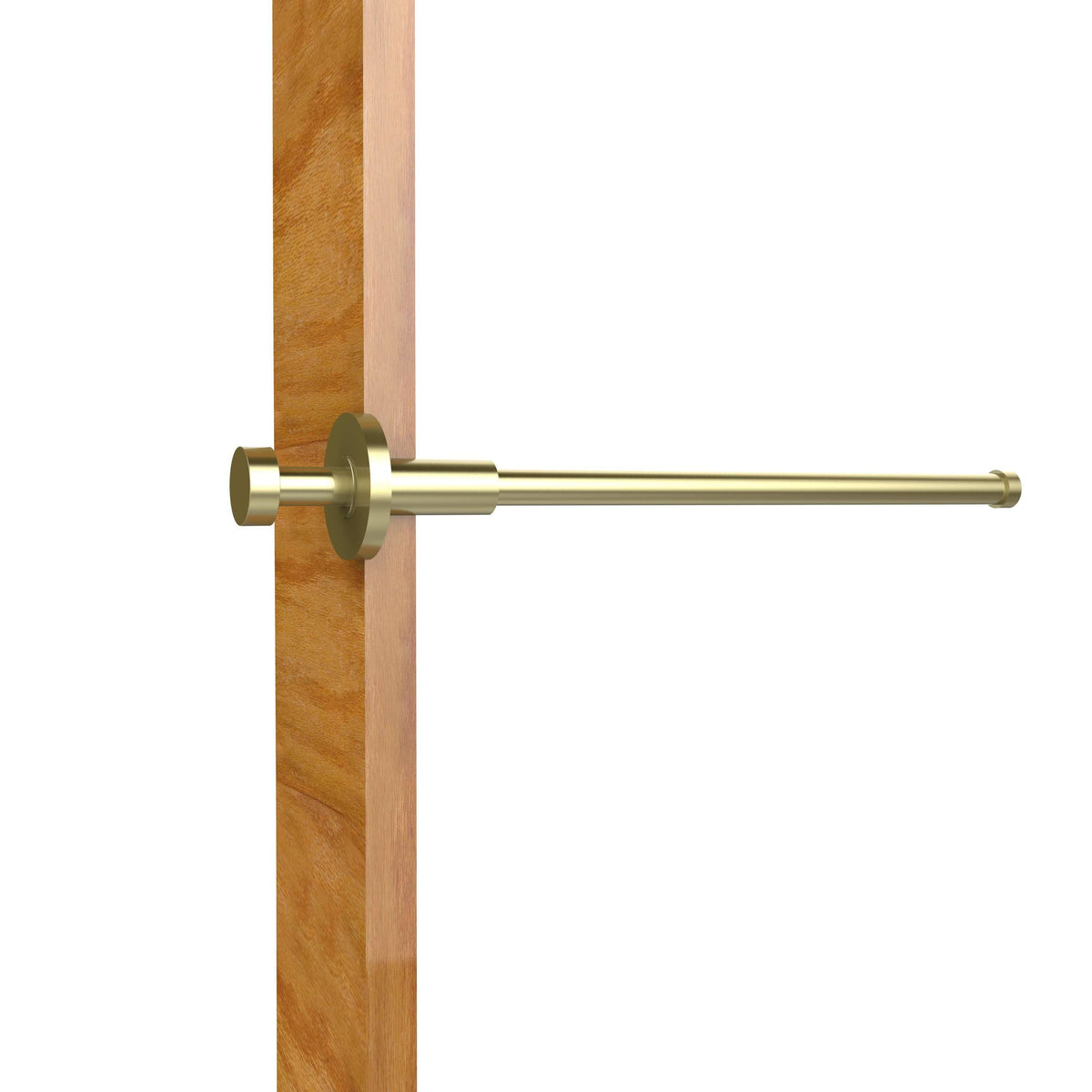 Satin Brass Retractable Pullout Garment Rod D24486