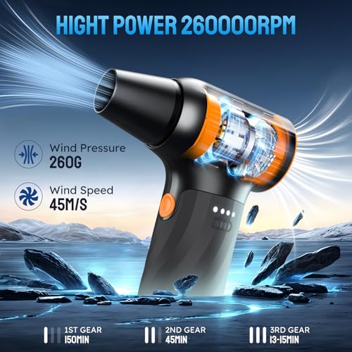 Cordless Electric Air Duster 260000RPM Brushless Motor B94871