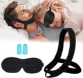 Anti Snoring Chin Strap for Sleeping with Eye Mask Earplugs W593276