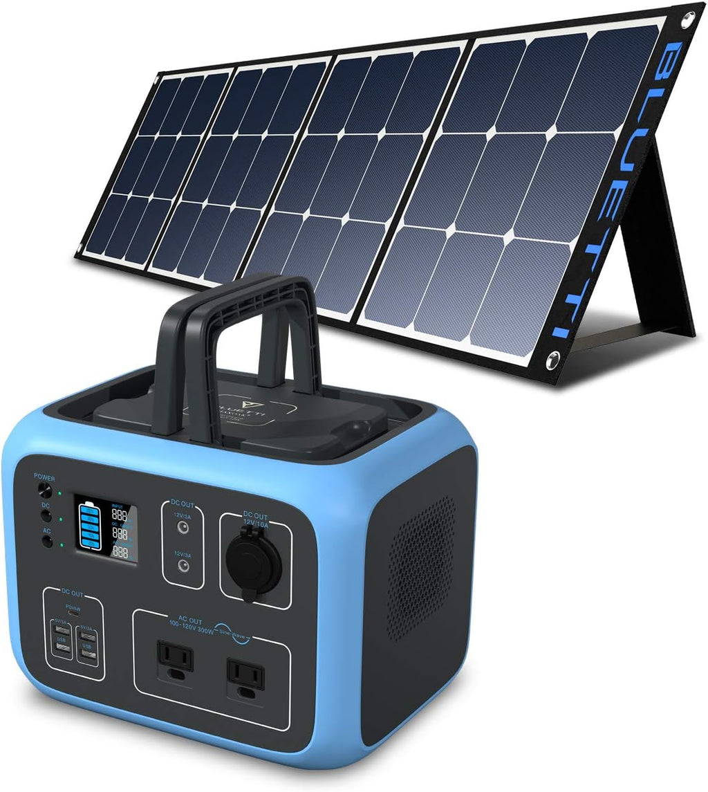 500Wh Portable Power Station with Solar Panel Included O604