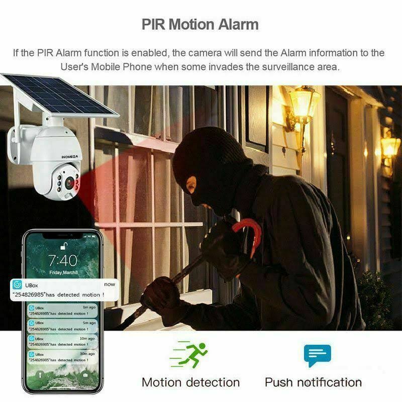 Outdoor Solar Power Panel WiFi 1080p Dome Camera F9205