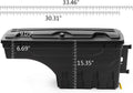 Lockable Truck Bed Storage Tool Box Black Passenger Side S319415