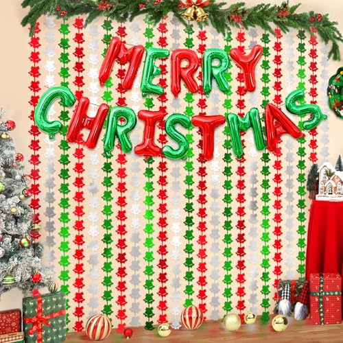 Christmas Foil Fringe Curtains with Balloons G761616