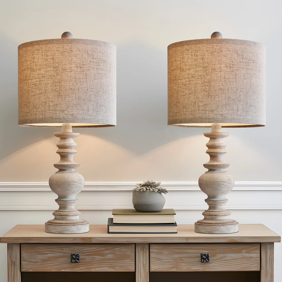 20" Resin Table Lamps Set of 2 T108