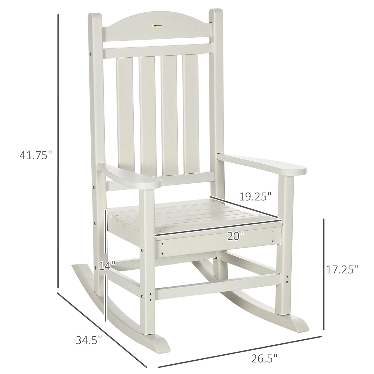 HDPE Outdoor Rocking Chair P27121