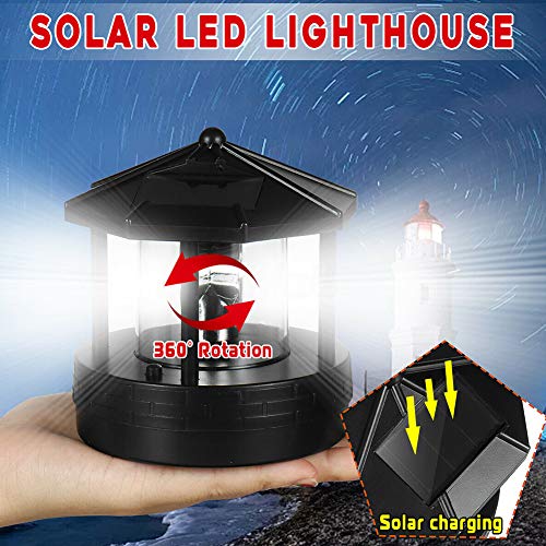 Black Rotatable Waterproof Solar Lights M66948