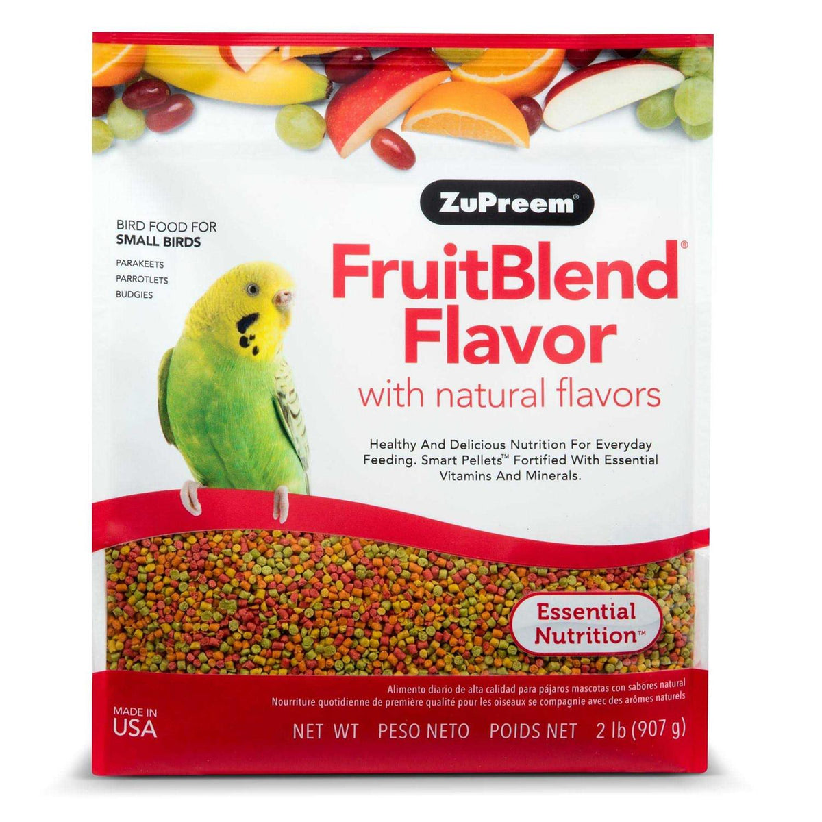 FruitBlend Flavor Bird Food for Small Birds U247