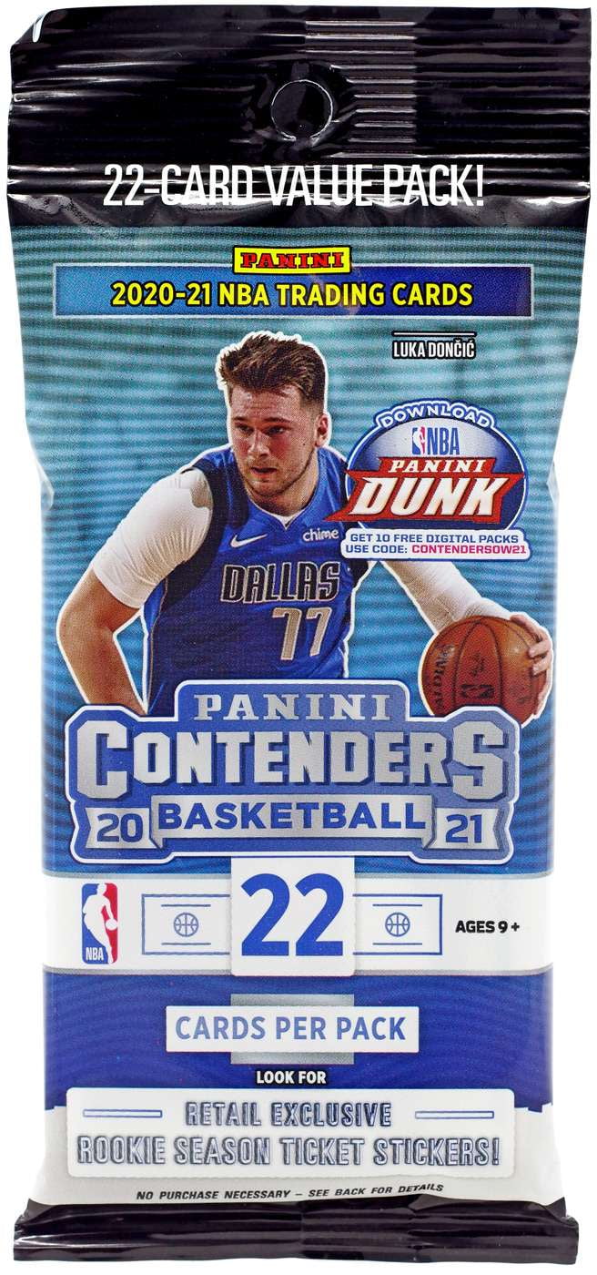 2021 Contenders Basketball Trading Card Value Box 12 Packs H517
