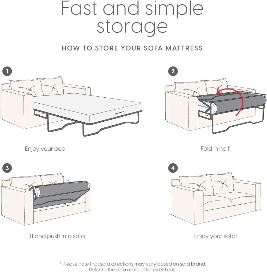 Memory Foam Replacement Mattress for Queen Size Sleeper Sofa Bed G570
