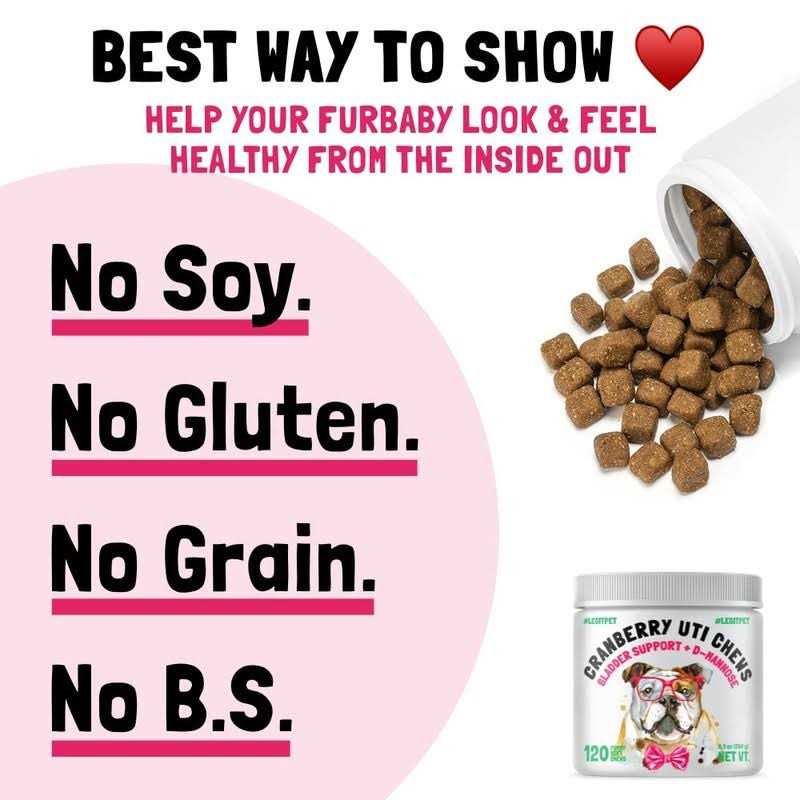 Cranberry UTI Chews for Dogs J363