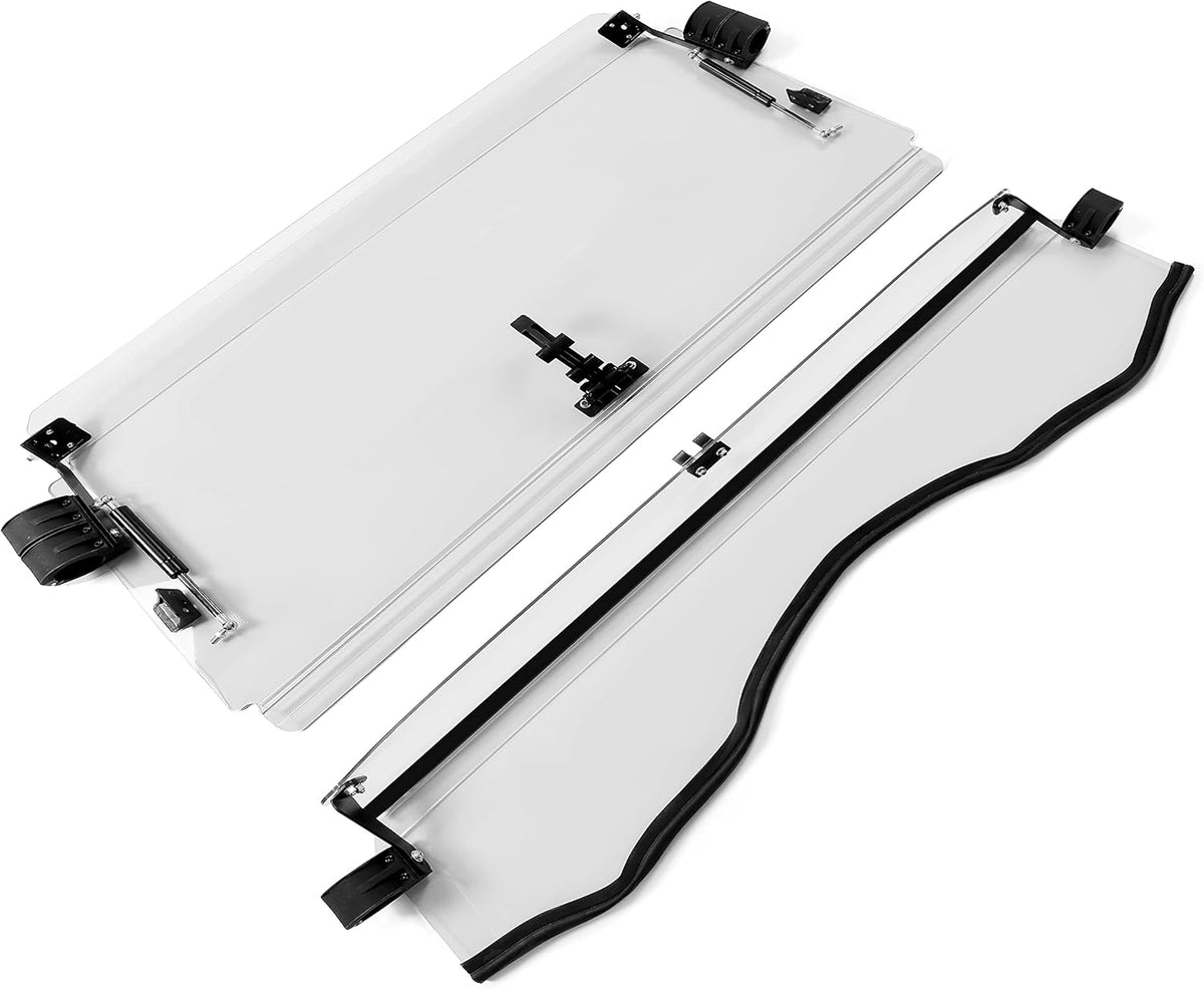 Clear Scratch Resistant 3-IN-1 Folding Windshield Y65634