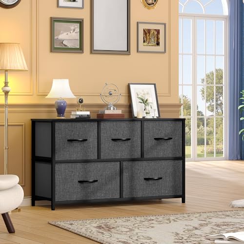 Black 5 Drawer Dresser C96031